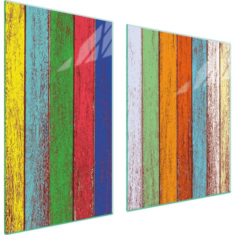 Glasplatte und Schneidebrett 100x52 Farbe