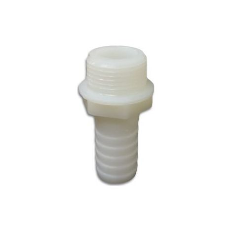 RACCORDO NYLON DRITTO PER POMPE PORTAGOMMA VARI DIAMETRI (32230V) MM 50 X Ø 2" (13576) (1/2)