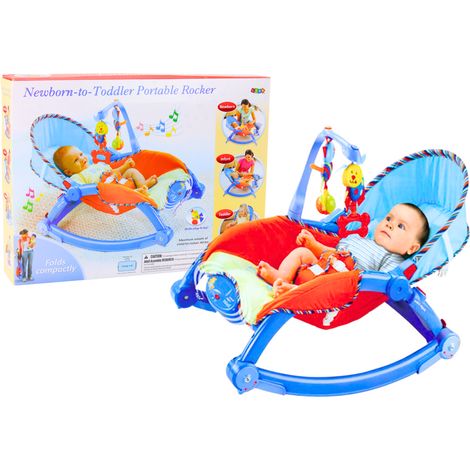 Rocking chair, transat pour bébé + bandeau avec animaux (1/3)