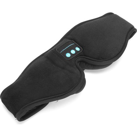 Masque de sommeil musical avec écouteurs 3D Bluetooth sans fil pour dormir, voyage en avion et méditation (1/5)