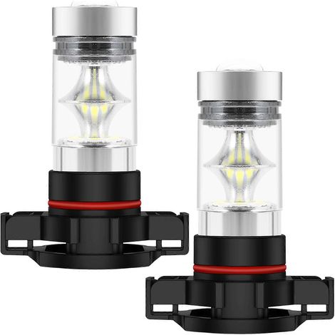 2 ampoules LED antibrouillard/feux de jour haute puissance 5202 H16 PS24w (100 W, 6000 K, blanc super pur) (1/5)