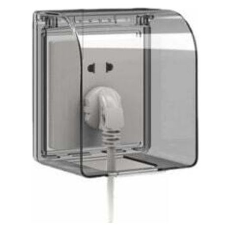1PC Sortie Couvercle Childproof 86 modèle universel Boîtier de Prise étanche 12.2×10.8×7.3 CM Prises extérieures étanches pour interrupteur (1/4)