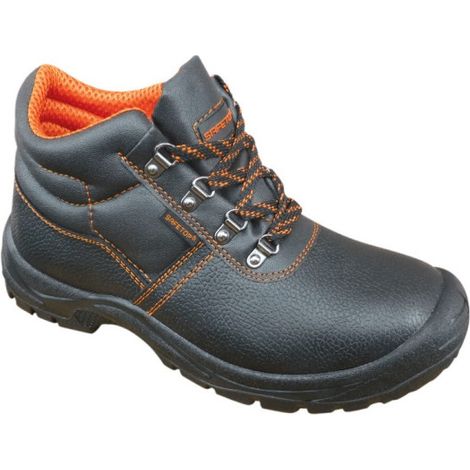 Bota de protección en cuero vacuno color negro Abelio 38