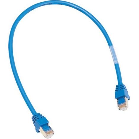 CÂBLE PATCH 2XPRISE RJ45.BL 0.4M - CORDON DE BRASSAGE À PAIRE TORSADÉE ZZ45WAN040 HAGER
