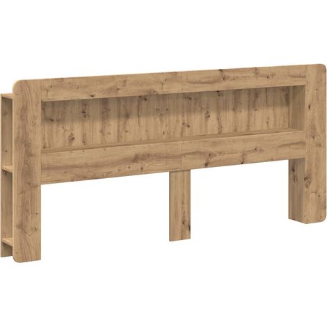 Cabinet de Tête de Lit Chêne artisanal 180 cm Bois d’ingénierie vidaXL (1/5)