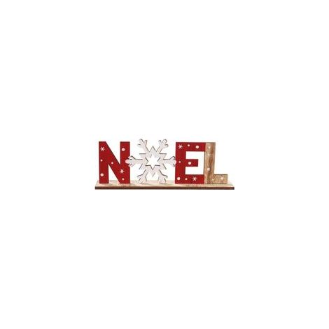 Ornements Lettres en Bois avec Flocon de Neige Boule de Noël avec l'impression de Table Décoration de Noël Décoration Flocon de Neige Noel Style 1 Pc (1/5)