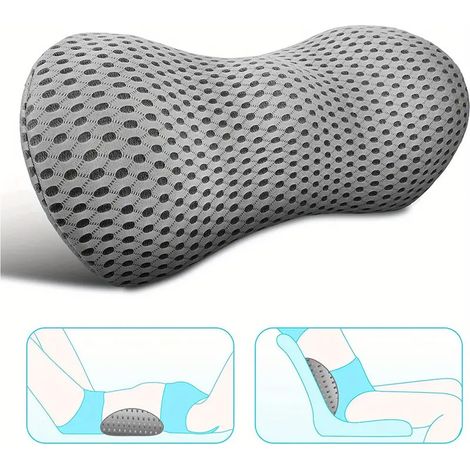 Autositzkissen, Memory-Baumwolle-Dekompressionskissen mit langsamer Rückstellkraft, Lendenkissen, Sofa, Auto, Büro, Lendenkissen, ergonomisches Stützkissen für Büro- und Autositze, für Zuhause, Bürost
