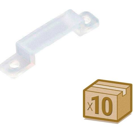 10x grapas 17mm silicona para tira led