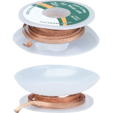 Entlötlitze aus legiertem Kupfer, keine Reinigung erforderlich, geringe Rückstände, 1,5 Meter, 3,0 mm Breite (3015A), effizientes Entlötband für Elektronik. (1/5)
