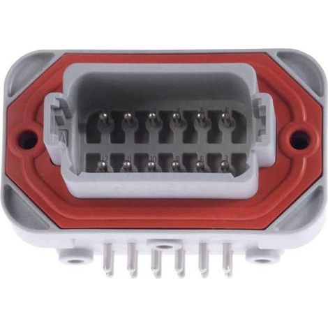 Connettore Serie DT13 Femmina 12 Vie da circuito stampato 90°
