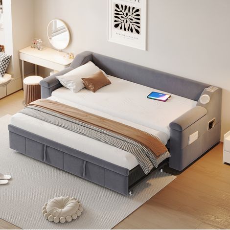 letto 90x190 camera convertibile Bluetooth salvaspazio HAVRYA (1/5)