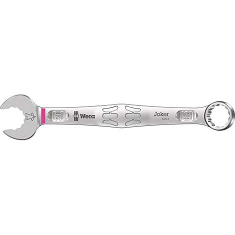 Chiave combinata 6003 Joker SW 20mm L.230mm forma A CV acciaio WERA
