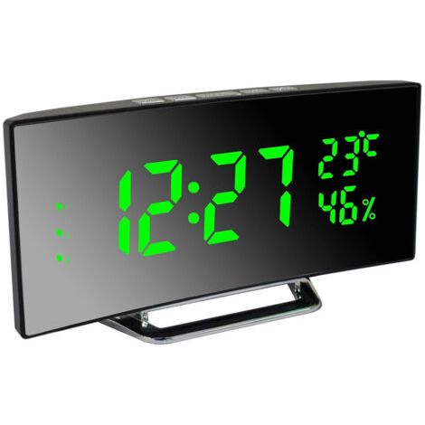 Réveil Numérique Avec Affichage De La Date Thermomètre Affichage Miroir (1/5)