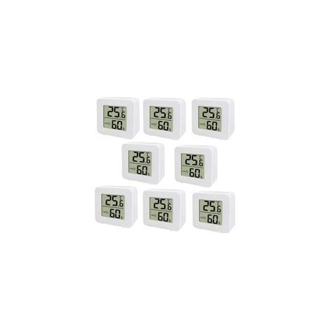Mini thermomètre LCD , Thermomètre numérique intérieur Hygromètre d'intérieur, compteur de température et d'humidité - 454515MM - 8pcs