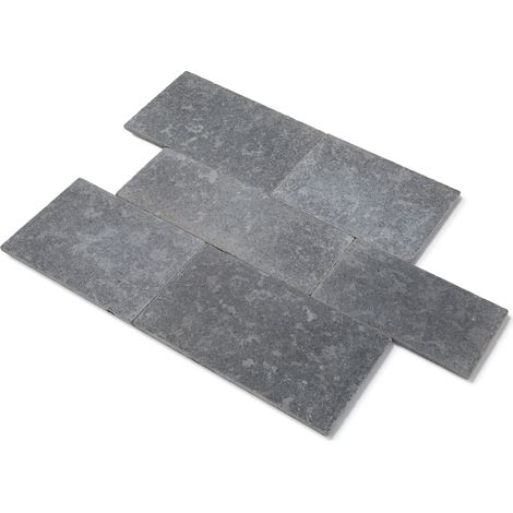 Dallage Pierre d'Egypte Grise Long. Librex30-40x2 cm - Intérieur et Extérieur (lot de 1 m²) - RO'MA NATURE