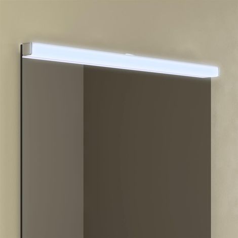Leuchte OPTIMUS 800 CHROM GLÄNZEND, LED-Leuchte (15W-5700ºK) IP 44 800 x 25 x 25 mm (1/2)