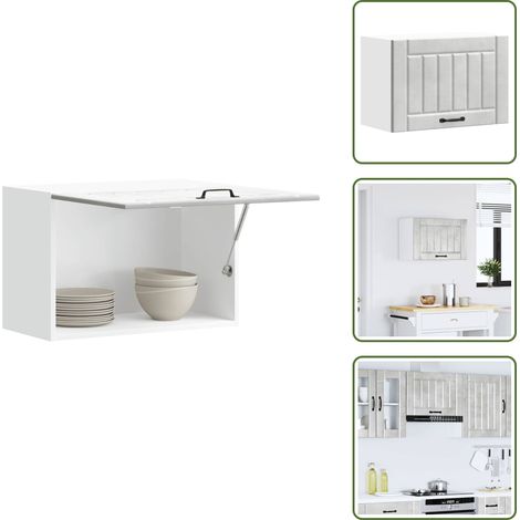 Küchen-Hängeschrank Lucca Betongrau Holzwerkstoff - Küchen-Wandschrank - Küchen-Wandschränke - Wandschrank Küche - Küchenschrank (1/5)
