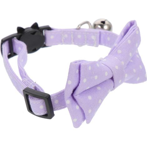 Collar para perro con pajarita, ajustable y con cascabel para mayor comodidad. (1/5)