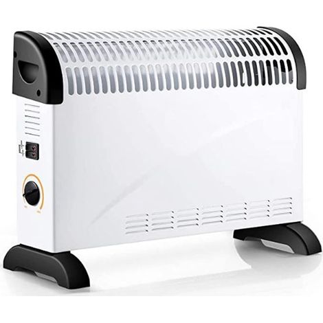 Electric Heater 2000 W with Thermostat Heater Mobile Convector Electric Heater Energy Saving 3 Modes Radiator for Bathroom Home White (1/5)