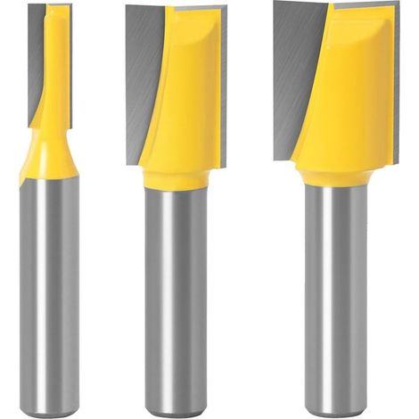 3 pièces 8mm nettoyage fond mèche carbure monobloc routeur mèche outils de travail du bois CNC fraise fraise for bois