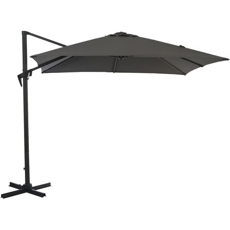 Parasol Deporté 3x3m Roma - Grey/gris (1/4)