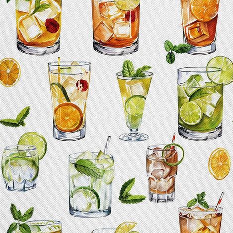 Outdoor Dekostoffe Oxford - Motiv Cocktail DX8771 (1/5)