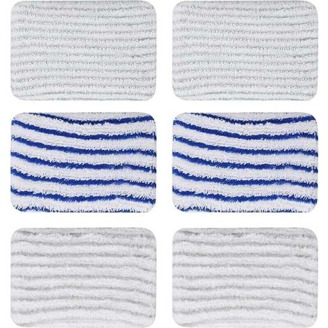 6-teiliges Set waschbarer Mikrofaserpads ZR850002 für Rowenta Clean & Steam ZR850002 ZR005801 ZR005804 für Rowenta RY7xxx RY8xxx