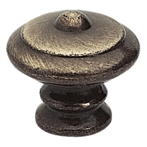 CHRISLIGNE Bouton de meuble Rustique vieil or zamak H.30 x l.30 x P.27 mm (1/2)