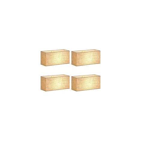 4-teiliges batteriebetriebenes Wandleuchten-Set – Dimmbare LED-Wandleuchte mit Fernbedienung, 15-farbig verstellbarer Stoffschirm, magnetische Hängeleuchte für Schlafzimmer/Flur – Crezuo