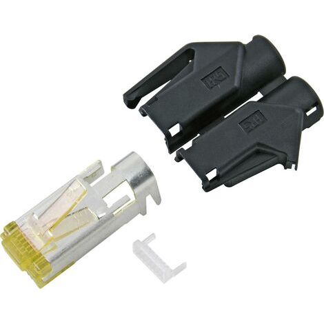 Connectique RJ45 CAT6a Hirose TM31 Hirose Electronic RJ45C6A-BL RJ45 mâle, droit Pôle: 8P8C bleu 1 p (1/4)