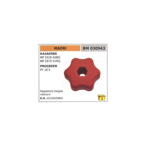 MAORI-PROGREEN cortacésped ajustador inferior del manillar MP5519ASBQ MP5819SVBQ PY18S