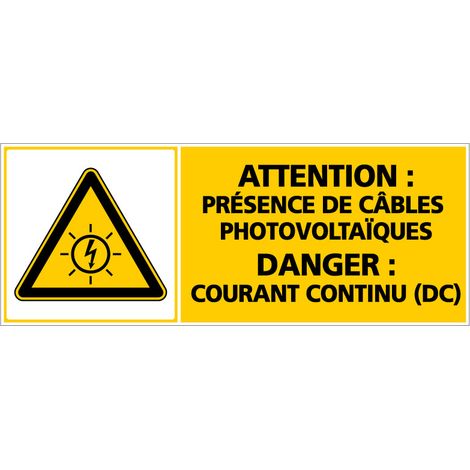 ETIQUETTE CABLES PHOTOVOLTAIQUES (C1168). Lot de 50 .  - Lot de 50 (1/5)