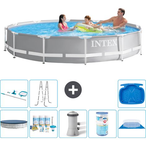 Intex Piscina Prism Frame Rotonda - 366x76 cm - 7-pezzi S41931 (1/4)