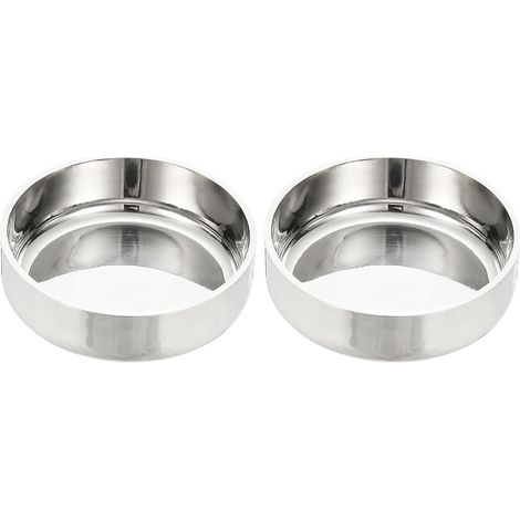Emboutstuyau45 mmdiamètre extérieur, 2 emboutstuyau plats en acier inoxydable 304 Embouttuyau poli Capuchon rond pour les industriesla plomberie HVAC Tuyauterie métallique - 63 mm (1/5)