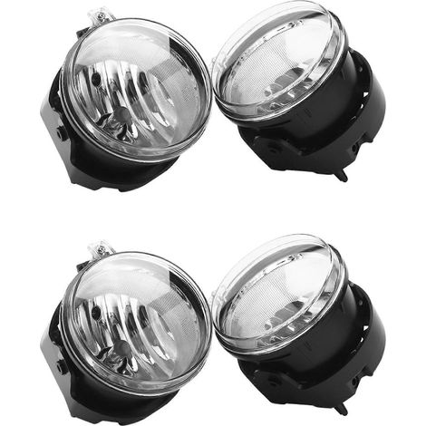 2 paires de phares antibrouillard halogènes avant gauche et droit 4805857AA pour Jeep Patriot 2007-2009, Chrysler et Dodge Caravan (1/5)
