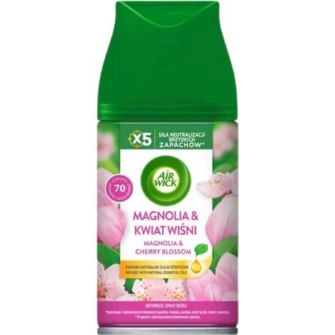 Recambio de ambientador automático Air Wick Magnolia y Flor de Cerezo 250 ml (1/5)