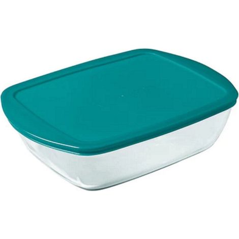Pyrex - Contenitore Rettangolare In Vetro, Con Coperchio, Adatto A CongelatoreYFornoYForno Microonde, 28 X 20 Cm, Capacità 2,60 L (1/5)