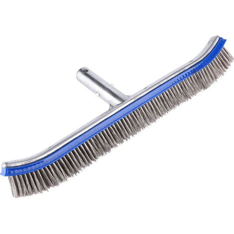 Fournitures de nettoyage de murs de fond de brosse en acier de piscine de 18 pouces pour source chaude de Spa d'étang (1/5)
