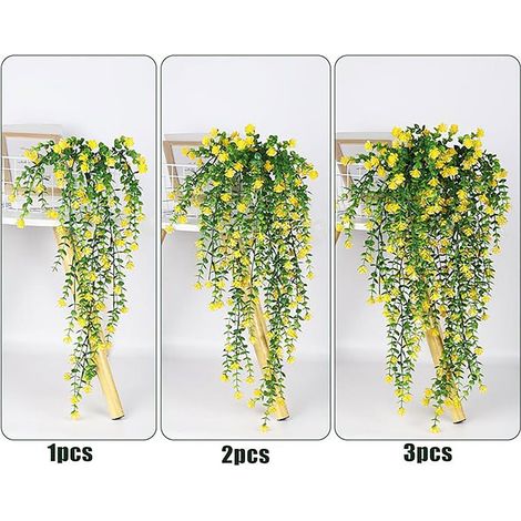 Fleurs Artificielles - Camellia Simulée - Suspension Décorative pour Intérieur Extérieur - Longueur 80 cm - 1 Pièce (1/5)