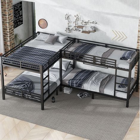 Etagenbett Bettgestell Mehrbett 90x200 140x200 OKMYHOME (1/5)