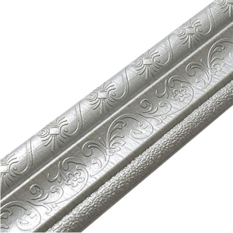 Molding Trim - PE Foam Auto-Adhésif Flexible 230 x 8 cm - Bordure Murale 3D pour Décoration Intérieure - Lot de 1 (1/5)