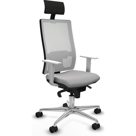 Piqueras y Crespo Chaise de bureau gris clair confortable