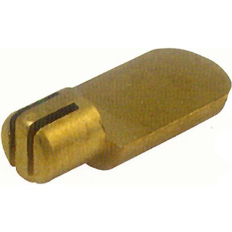 HJM portaestante 7mm laton natural caja 500 , Soporte estante de latón A144Medida 7mmCaja de 500 unidades.