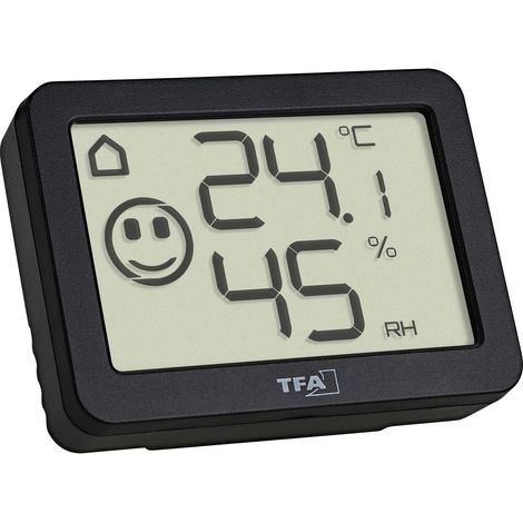 TFA Dostmann Thermo-/Hygrometer Schwarz 30.5055.01 (1/5)