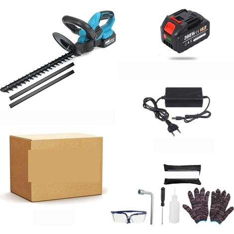 21V sans Fil Taille-haie ménage Jardin Tondeuse scie à élaguer Tondeuse à Gazon électrique Taille-haie Outil de Jardin (Color : with 1 Battery Set, Size : Small) (1/5)