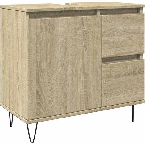 Maison Exclusive - Badschrank Sonoma-Eiche 65x33x60 cm Holzwerkst