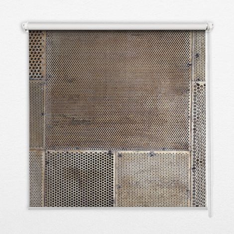 Tenda a Rullo Interna per Finestra - Tenda Filtrante Luce - Tenda Privacy - Tenda Decorativa Rettangolare - Rullo per Interni - (70 cm x 140 cm) - Parete metallica