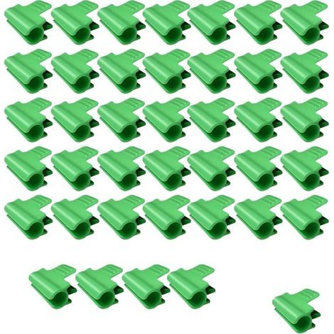 Kit de 40 pinces pour bâche d'ombrage – Pinces résistantes Ø 11 mm pour filet d'ombrage, toile ombragée ou tuyau d’ombrage – Accessoires jardin extérieur pour fixation sécurisée