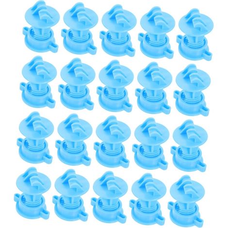 Isolateurs de Clôture de Remplacement 20 Pièces PP Bleu (1/5)