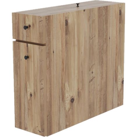 Rangement de salle de bain compact 2 tiroirs et une porte (1/5)